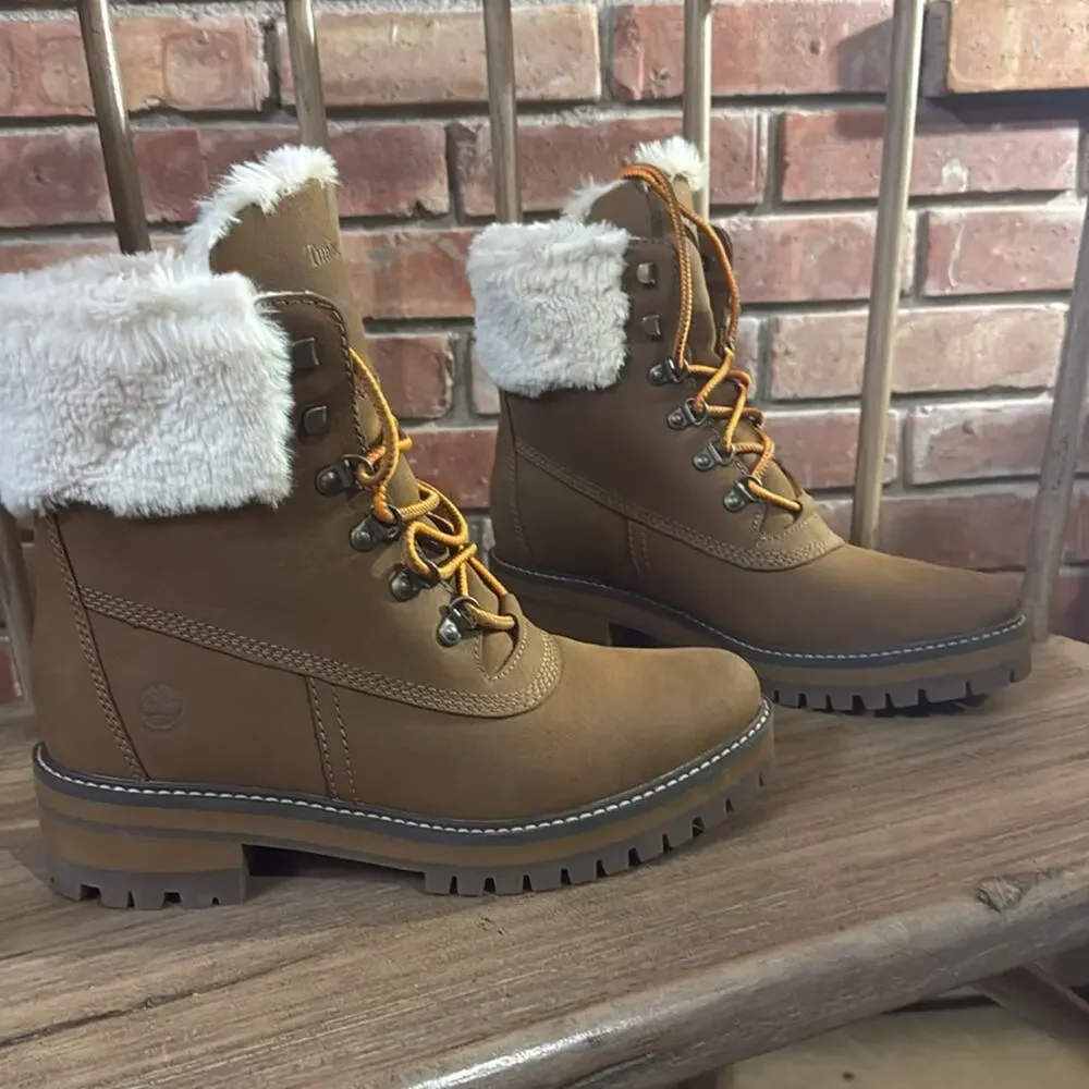 NEW Timberland Valley Brown Leather Boots Women's Size 9